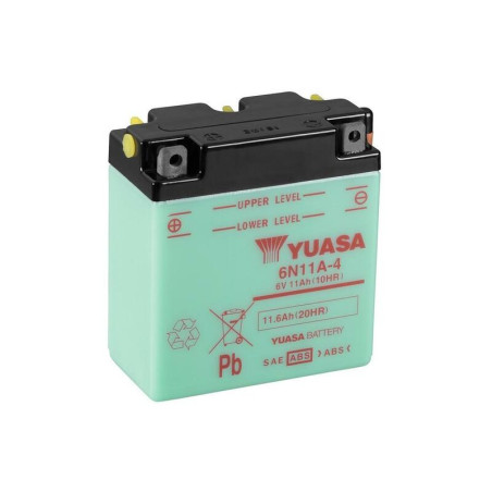 YUASA Blei/Säure Batterie ohne Säurepack - 6N11A-4