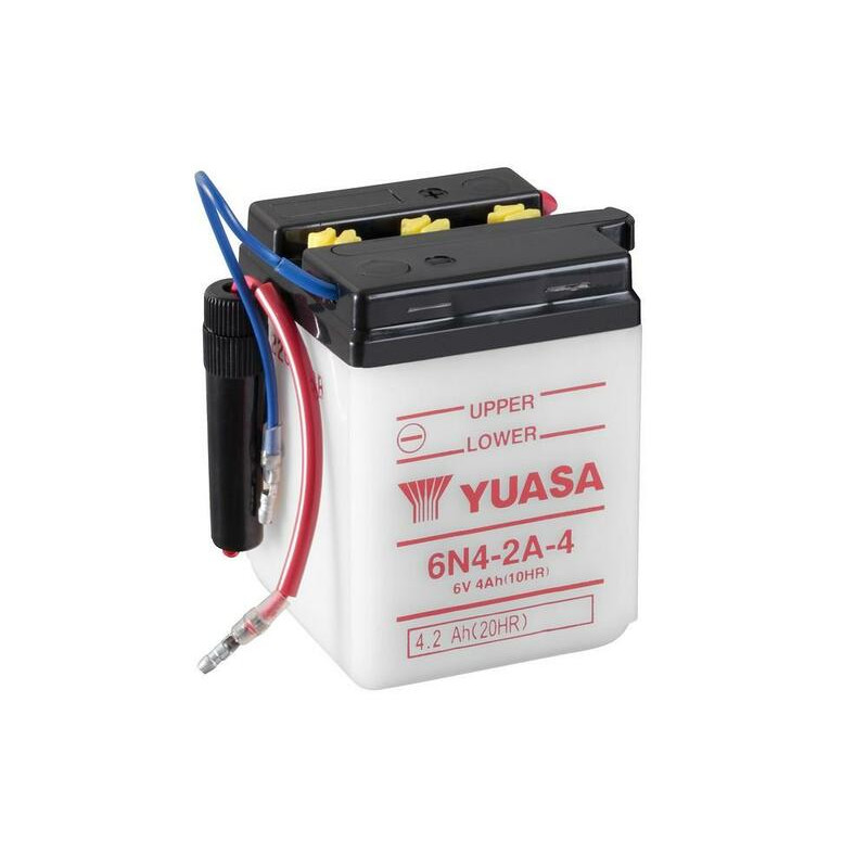 YUASA Battery Conventional without Acid Pack for YAMAHA CHAPPY 50, SUZUKI TS 100, HONDA XL 125 S and APRILIA TUAREG 125 RALLY