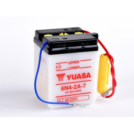 Batterie YUASA conventionnelle sans pack acide pour YAMAHA TT 600 et HONDA MT 50 S de 1986 à 1991