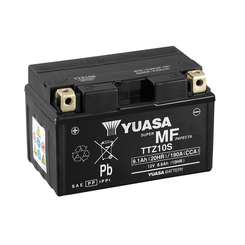 Batterie YUASA sans entretien avec pack acide pour KTM, GAS GAS, YAMAHA et HONDA de 1988 à 2026
