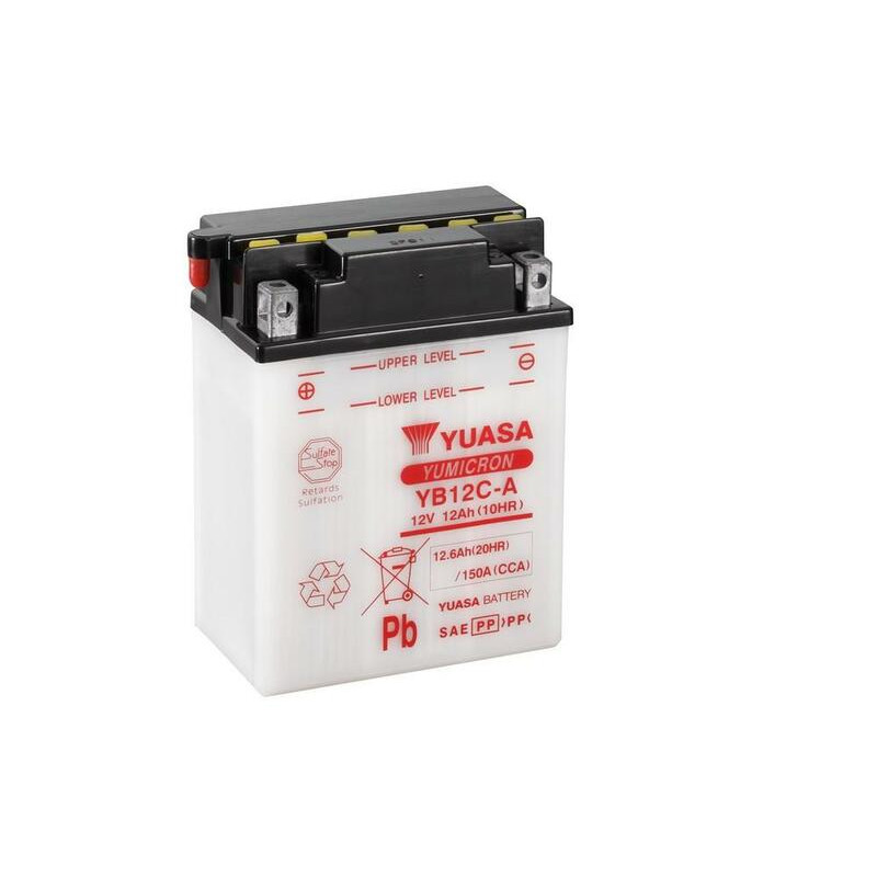 Batería YUASA para YAMAHA YFB 250 TIMBERWOLF 2WD, YFM 350 WARRIOR 2WD, YFM 350 WOLVERINE 2WD de 1988 a 2004
