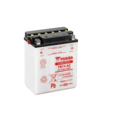 Batterie YUASA conventionnelle sans pack acide pour HONDA XL 600 LM PARIS DAKAR, XL 750, XLV 750 de 1983 à 1987