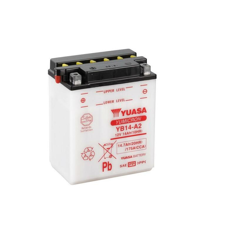 YUASA Battery Conventional without Acid Pack for HONDA XL 600 LM PARIS DAKAR, XL 750, XLV 750 1983-1987