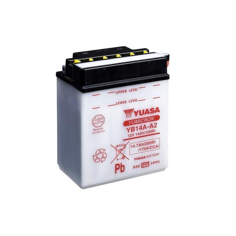 YUASA Battery Conventional without Acid Pack for POLARIS, KAWASAKI, SUZUKI and YAMAHA 1985-2020