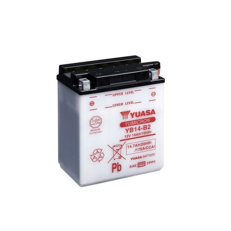 YUASA Blei/Säure Batterie ohne Säurepack für POLARIS HAWKEYE 300, RANGER 570 EPS, SPORTSMAN 300 und HONDA XRV 750 AFRICA TWIN