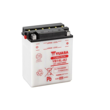 YUASA Blei/Säure Batterie ohne Säurepack für APRILIA PEGASO 600, KAWASAKI KLR 650, GILERA NORDWEST 600 und HONDA CX 500