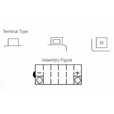 Batterie YUASA conventionnelle sans pack acide pour APRILIA PEGASO 600, KAWASAKI KLR 650, GILERA NORDWEST 600 et HONDA CX 500