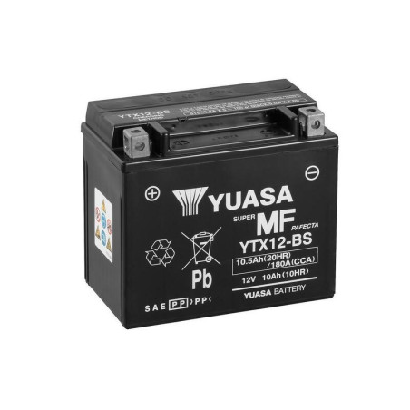 Batería YUASA para SUZUKI DL 650 V-STROM ABS, HONDA TRX 250 TE FOURTRAX RECON ES 4WD, POLARIS PHOENIX 200 y KAWASAKI KLE 500