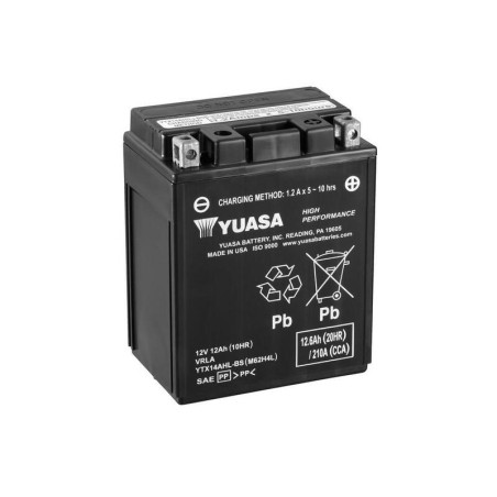 YUASA Wartungsfreie Batterie mit Säurepack für APRILIA PEGASO 600, KAWASAKI KLR 650, GILERA RC 600 und CAGIVA W12 350 1979-2013