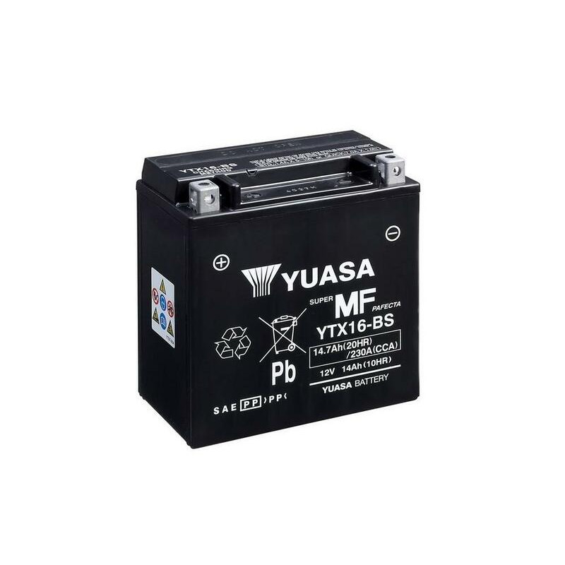 YUASA Wartungsfreie Batterie mit Säurepack für SUZUKI LT-A 500 VINSON AUTOMATIC 4WD, LT-F 500 QUADRUNNER 4WD 2000-2008