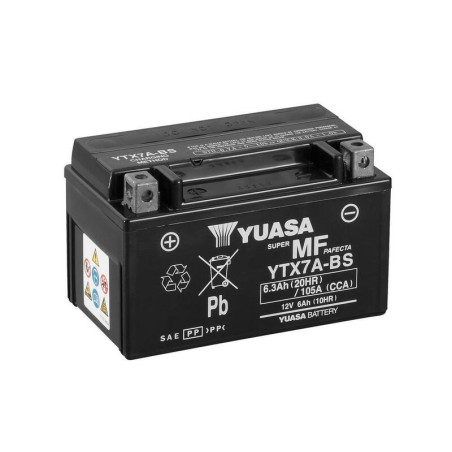YUASA Wartungsfreie Batterie mit Säurepack für APRILIA SXV 450, SUZUKI LTZ 90, DAELIM NS 125 und HONDA XL 125 1997-2026