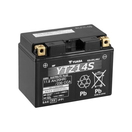 YUASA battery Wet Charged (cargada y activada) para KTM, CF MOTO, BENELLI y HONDA de 1993 a 2026
