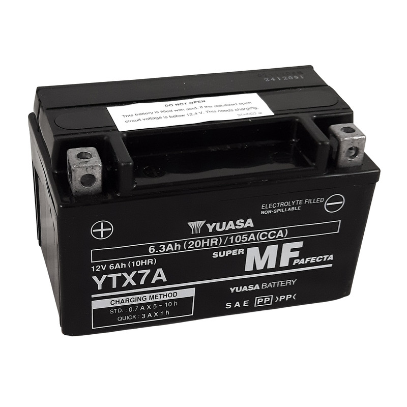 YUASA Wartungsfreie Batterie Werkseitig aktiviert - YTZ7A FA für APRILIA, SUZUKI, DAELIM und HONDA 1997-2026
