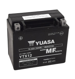 Batería YUASA para SUZUKI DL 650 V-STROM ABS, HONDA TRX 250 TE FOURTRAX RECON ES 4WD, POLARIS PHOENIX 200 y KAWASAKI KLE 500