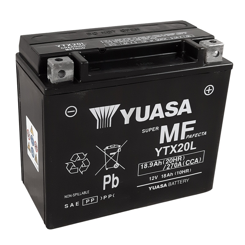 Batterie YUASA W/C sans entretien activée usine - FA pour YAMAHA YFM 700 GRIZZLY EPS 4WD, CAN-AM COMMANDER 1000 et KYMCO MXU 700