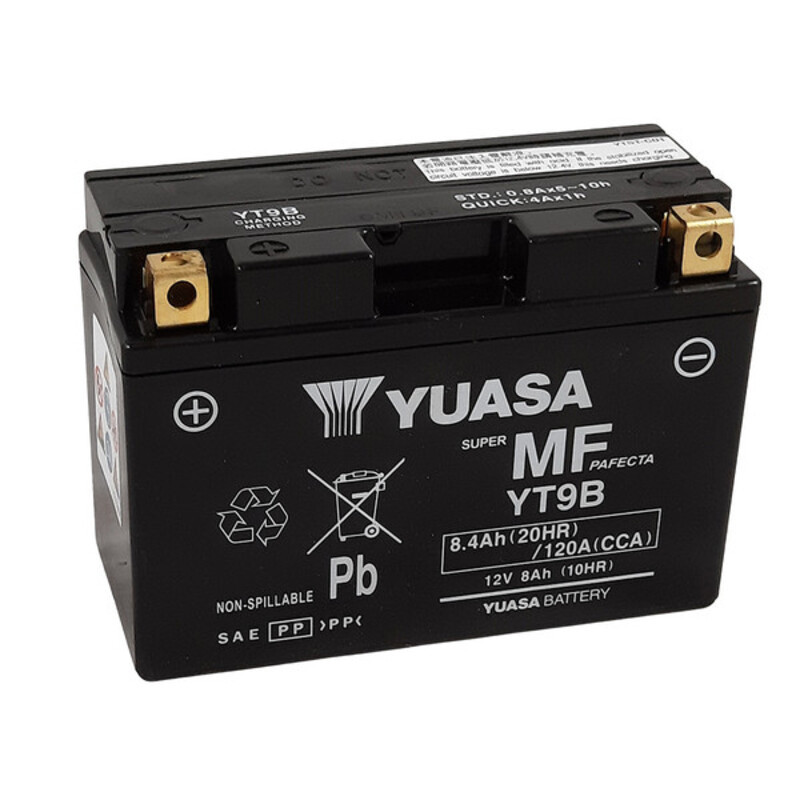 YUASA W/C Batterie Wartungsfrei Werksaktiviert für YAMAHA TT 600 RE, XT 660, XT 660 X, YFM 700 RAPTOR 2WD 2004-2018