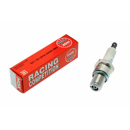 Bougie NGK Racing - B9EG pour YAMAHA YZ 125, YZ 80, KAWASAKI KX 60, KX 80, HUSQVARNA WR 125, WRE 125 et FANTIC CABALLERO 125