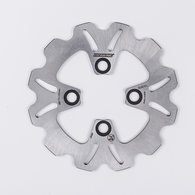 Disque de frein BRAKING pétale fixe pour YAMAHA YFM 350 RAPTOR 2WD, YFM 350 WARRIOR 2WD, YFZ 350 BANSHEE 2WD, YFZ 450