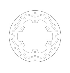 BREMBO Bremsscheibe für YAMAHA DT 125, TDR 125, TTR 250, YZ 125, YZ 250 und TM RACING GS 125, MC 125 1985-2005