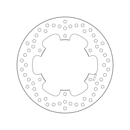 Disco de freno BREMBO Serie Oro redondo fijo para YAMAHA DT 125, TDR 125, TTR 250, YZ 125, YZ 250 y TM RACING GS 125, MC 125