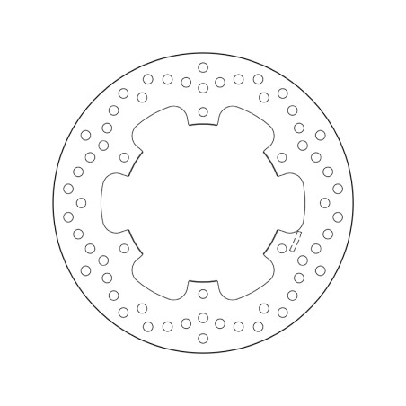 Disque de frein BREMBO Serie Oro rond fixe pour YAMAHA DT 125, TDR 125, TTR 250, YZ 125, YZ 250 et TM RACING GS 125, MC 125