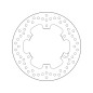 Disque de frein BREMBO Serie Oro rond fixe pour YAMAHA DT 125, TDR 125, TTR 250, YZ 125, YZ 250 et TM RACING GS 125, MC 125