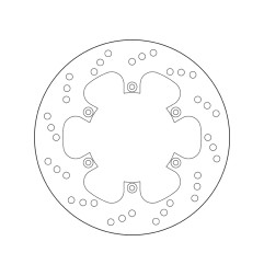 Disco de freno BREMBO Serie Oro redondo fijo para APRILIA CUBE 650, PEGASO 600, PEGASO 650, PEGASO 650 IE, PEGASO 650 STRADA