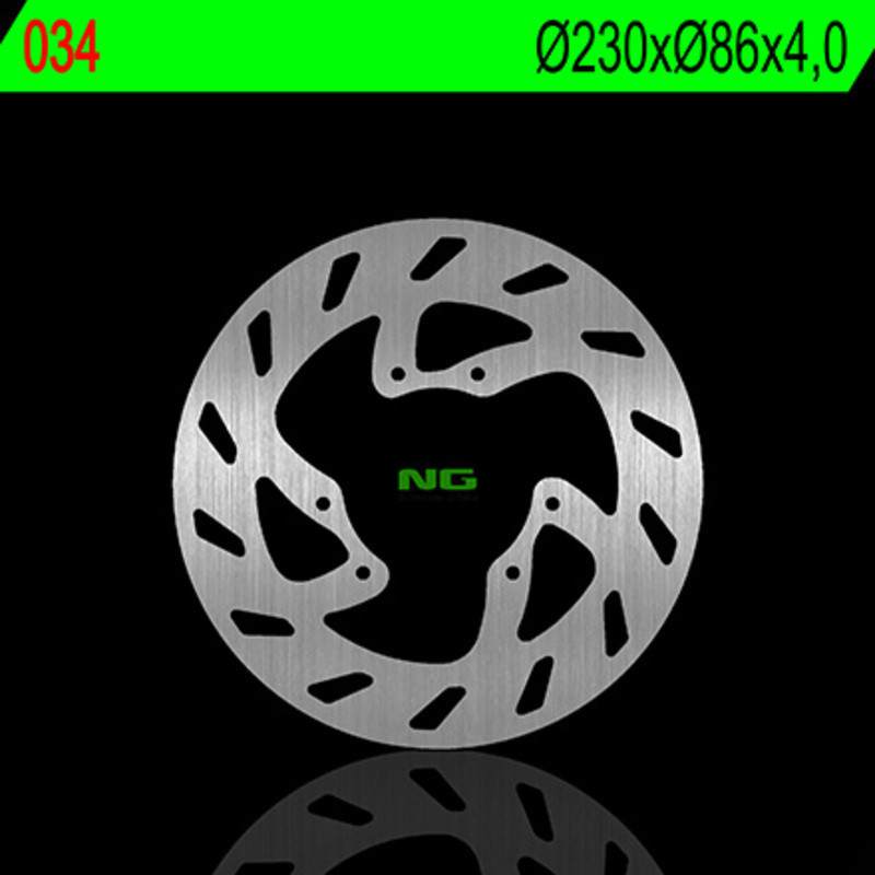 NG BRAKES Round Fixed Brake Disc for YAMAHA YZ 125, YZ 490 1985-1987