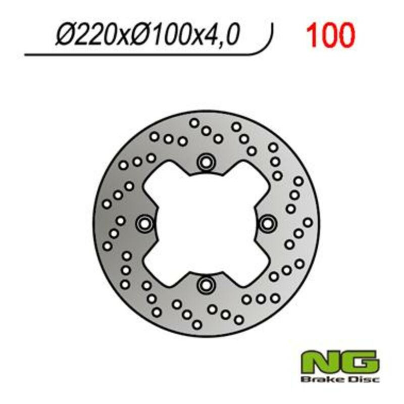 NG BRAKES Bremsscheibe rund starr für KAWASAKI KSF 250 MOJAVE 2WD 1995-2000