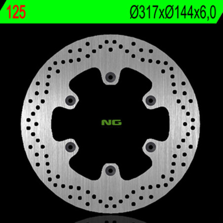 Disque de frein NG BRAKES rond fixe pour KTM SX 250, GAS GAS MC 250 et HUSQVARNA TC 250 de 2024 à 2025
