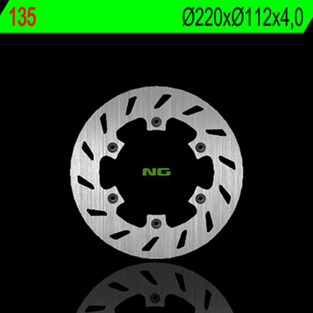 NG BRAKES Round Fixed Brake Disc for HUSQVARNA CR 125, TE 350, WR 125, WRE 125 and HUSABERG FC 501, FE 350, FE 400, FE 501