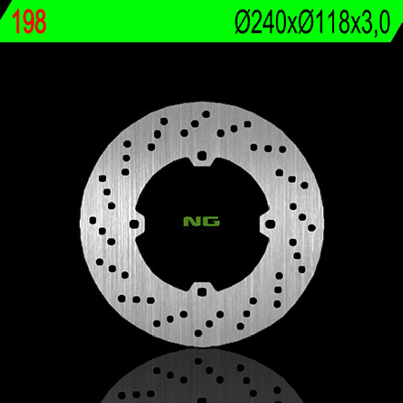 Disque de frein NG BRAKES rond fixe pour HONDA CR 125 de 1989