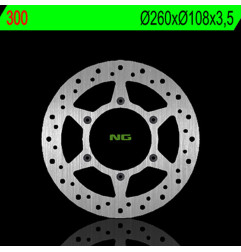 Disque de frein NG BRAKES rond fixe pour FANTIC CABALLERO 125 et GAS GAS ENDUCROSS 250 de 1995 à 1998