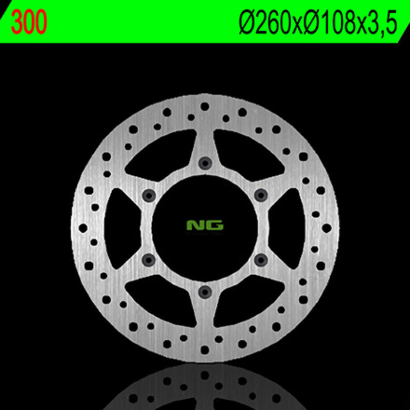 Disque de frein NG BRAKES rond fixe pour FANTIC CABALLERO 125 et GAS GAS ENDUCROSS 250 de 1995 à 1998