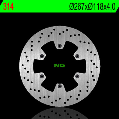 NG BRAKES Round Fixed Brake Disc for YAMAHA TT 600, TT 600 RE 1997-2004