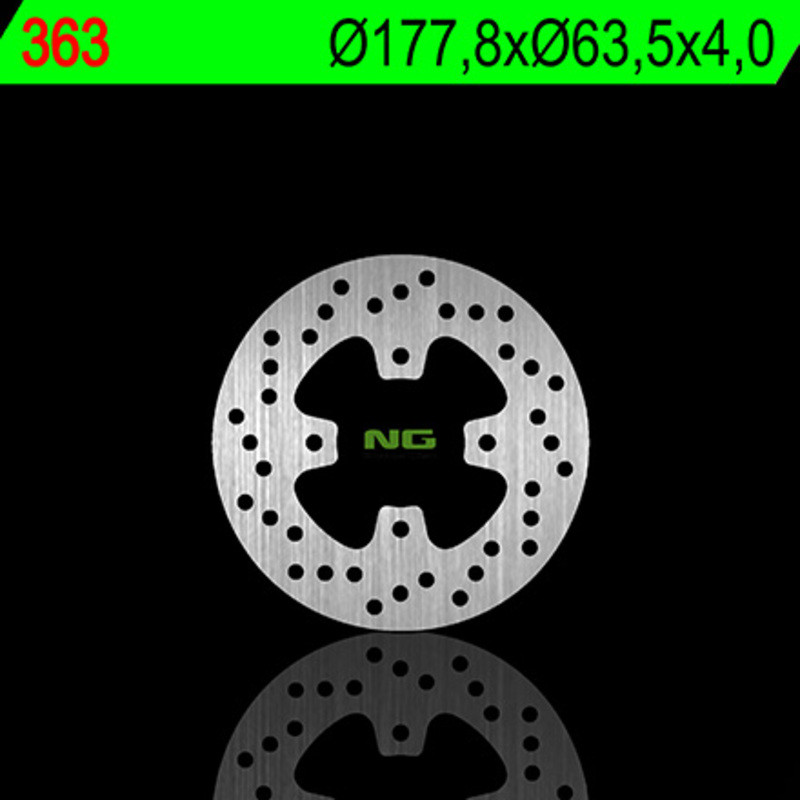 Disco de freno NG BRAKES redondo fijo para POLARIS OUTLAW 450 MXR 2X4, PREDATOR 500 de 2002 a 2011