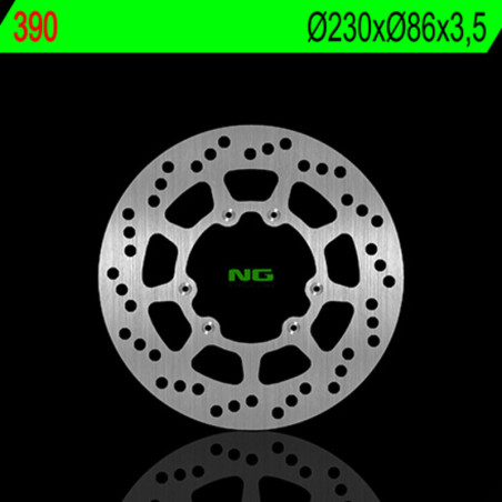 Disque de frein NG BRAKES rond fixe pour YAMAHA DT 125, DT 125 RE, TT 350, TT 600, YZ 125 de 1985 à 2005