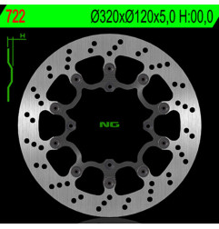 Disco de freno NG para HUSQVARNA SM 610, SMR 450, SMR 510, SMR 510 I.E, SMR 630 EDDY SEEL de 1999 a 2010