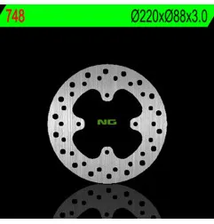 Disque de frein NG BRAKES rond fixe pour HONDA CR 80, CR 85 de 1985 à 2007