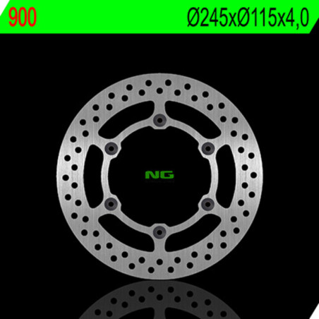 Disque de frein NG BRAKES rond fixe pour YAMAHA TTR 250, WR 200 de 1992 à 2003