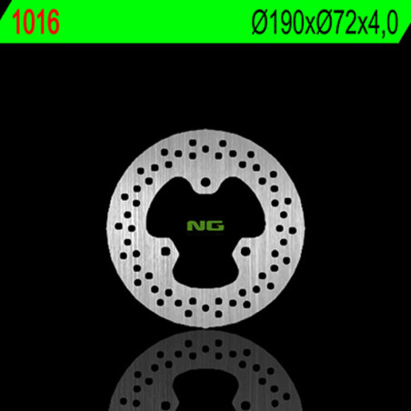 Disque de frein NG BRAKES rond fixe pour HONDA TRX 450 R SPORTRAX ELECTRIC START 2WD, TRX 450 R SPORTRAX KICK START 2WD