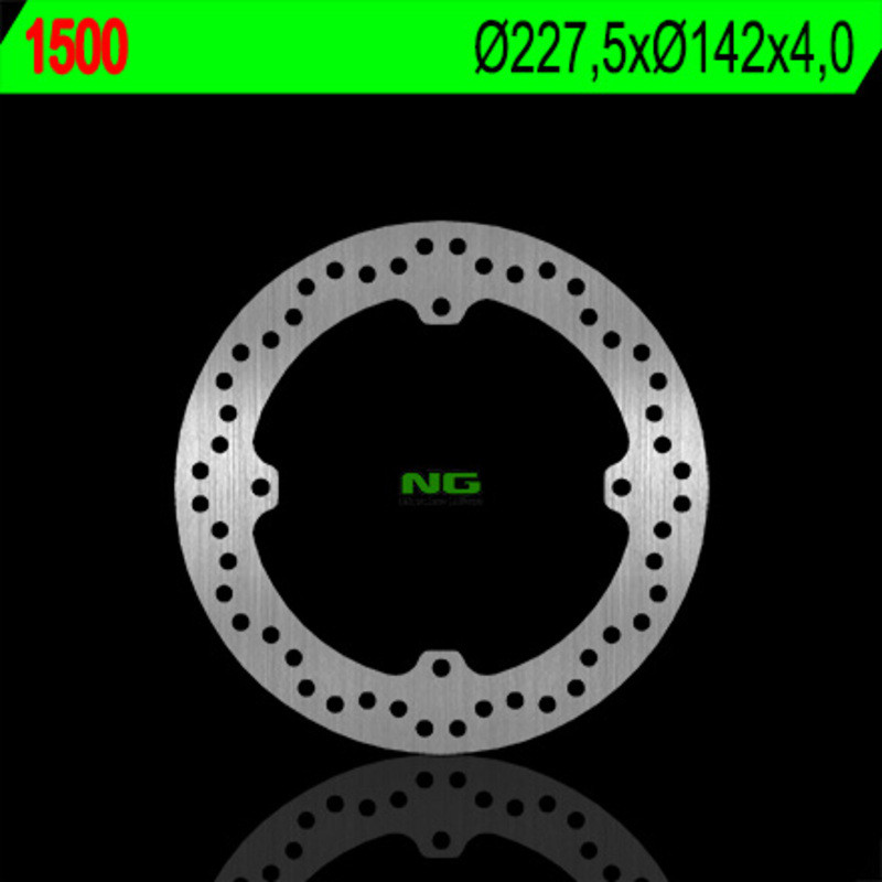 NG BRAKES Round Fixed Brake Disc for POLARIS OUTLAW 450 MXR 2X4, OUTLAW 500, OUTLAW 525 IRS 2003-2013