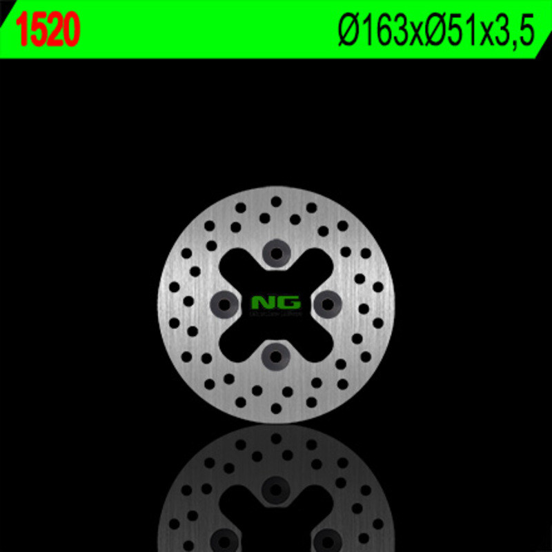 Disque de frein NG BRAKES rond fixe pour KAWASAKI KFX 450 de 2008 - 1520