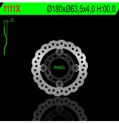 NG Bremsscheibe für KTM SX 450, SX 505, XC 450, XC 525 2008-2012