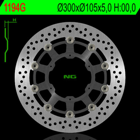 NG brake disc for APRILIA CUBE 650, ETX 600, PEGASO 125, PEGASO 600, PEGASO 650 1985-2009