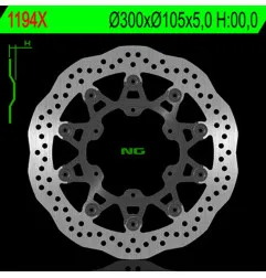 Disque de frein NG BRAKES pétale flottant pour APRILIA CUBE 650, ETX 600, PEGASO 125, PEGASO 600, PEGASO 650 de 1985 à 2009