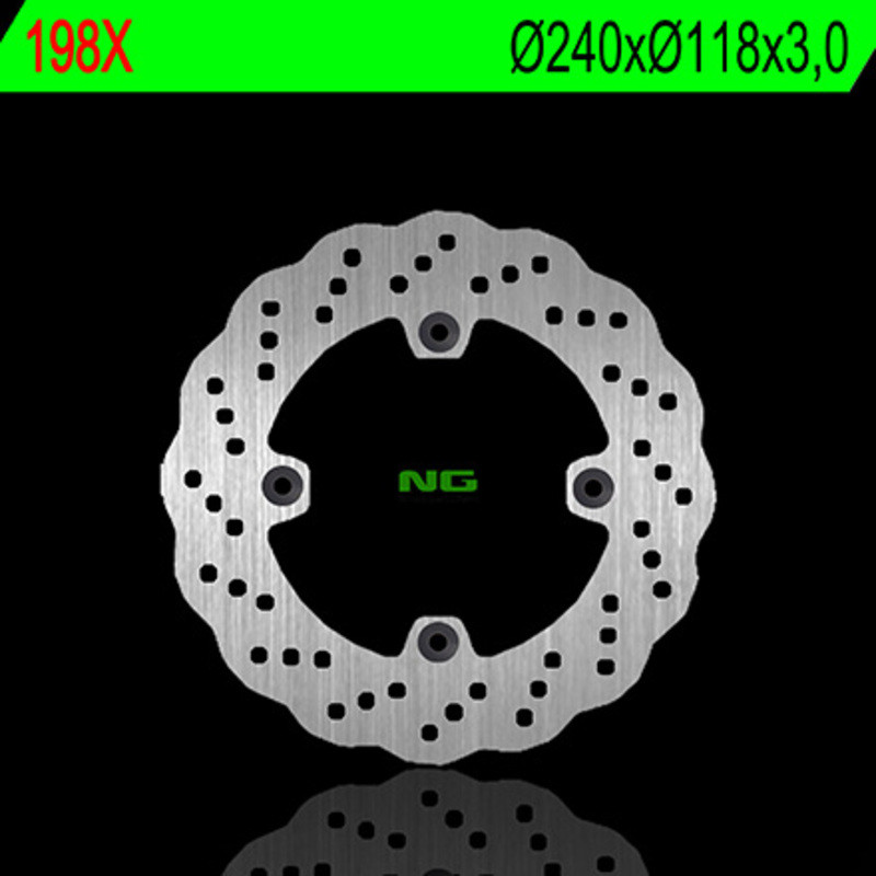 NG BRAKES Wave Fixed Brake Disc for HONDA CR 125 1989