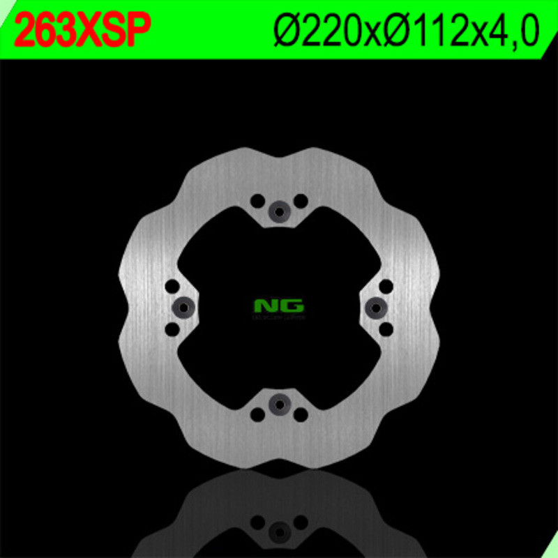 Disco de freno NG BRAKES ondulado fijo para SHERCO SE 250, SE 250 I-F FACTORY, SE 250 I-R RACING, SER 300 de 2012 a 2016
