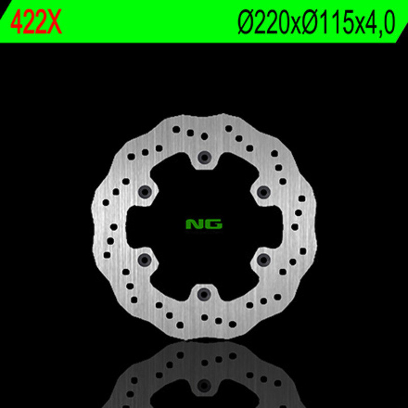Disco de freno NG BRAKES ondulado fijo para YAMAHA WR 200, WR 250, WRF 400, YZ 125, YZ 250 de 1985 a 1998