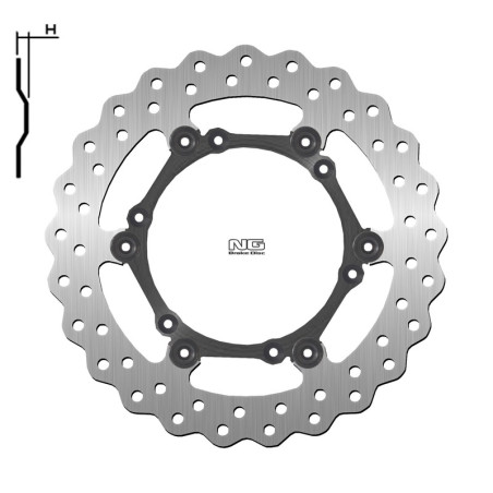NG brake disc for KTM SX 125, SX 250, SXF 250, HUSQVARNA FE 250, FE 450, FE 501 and GAS GAS EX 250, EX 300, EXF 350 1994-2027